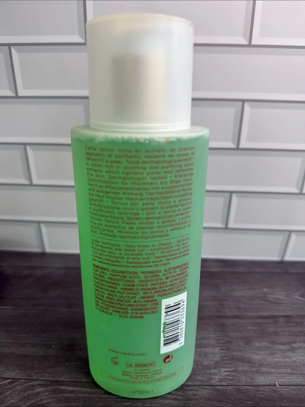 Clarins Toning Lotion with Iris — Green (100 mL)